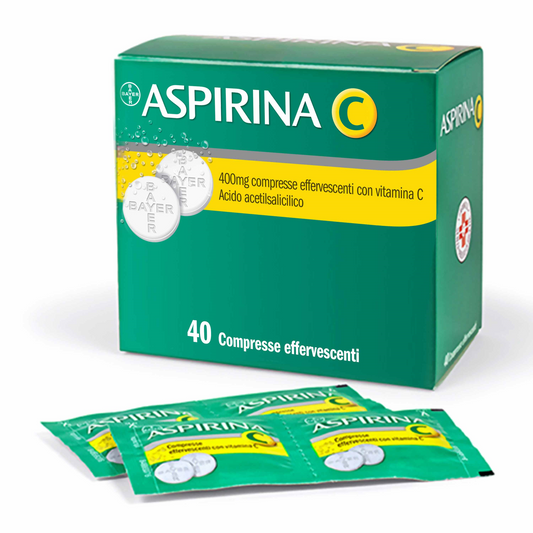 ASPIRINA C*400MG+240MG- 40 COMPRESSE EFFERVESCENTI