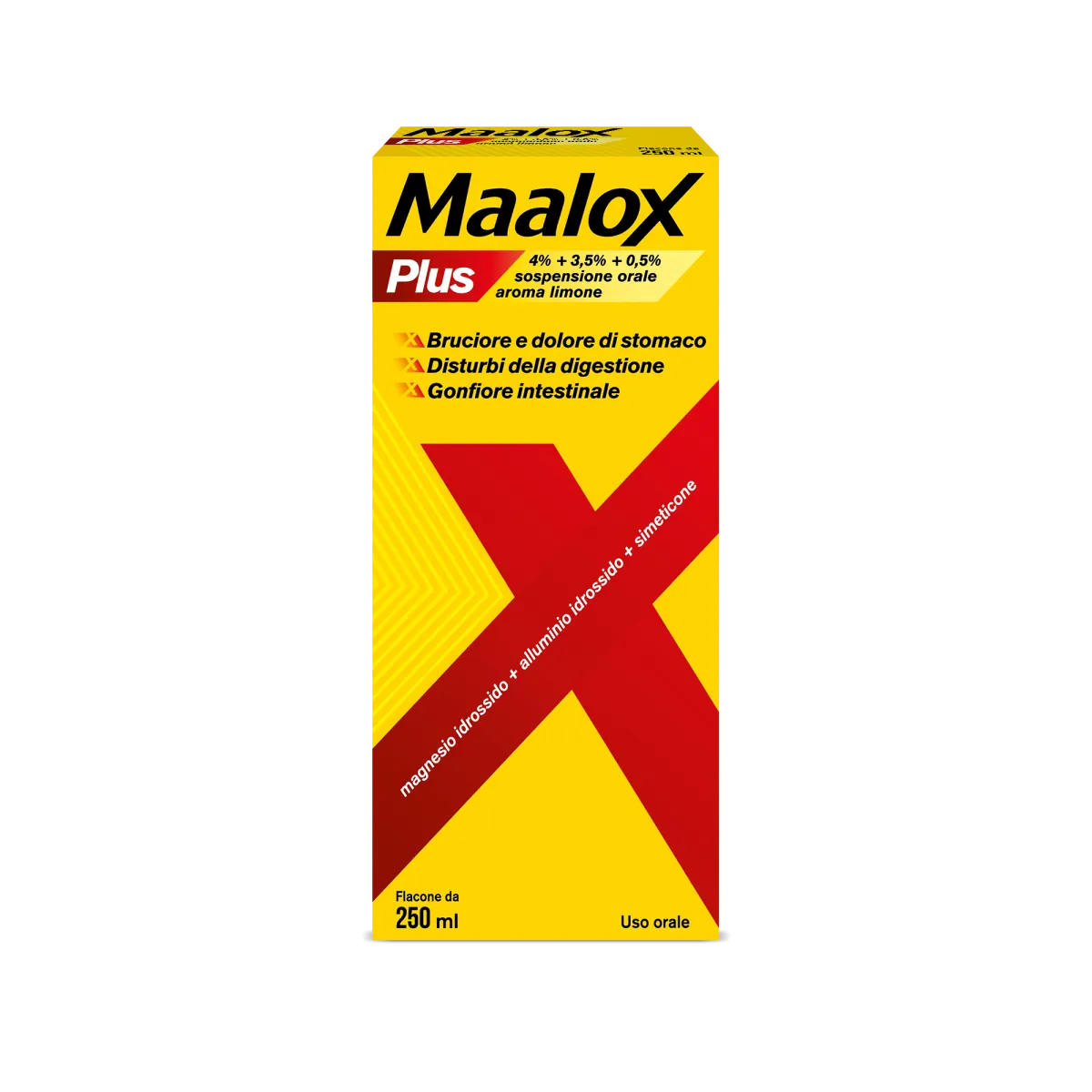 Maalox Plus Sospensione Orale Contro Bruciore e Iperacidità di Stomaco 250 ml