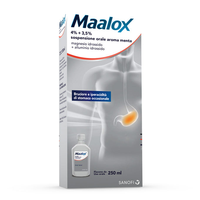 Maalox Sospensione Orale Contro Acidità di Stomaco Occasionale 250 ml