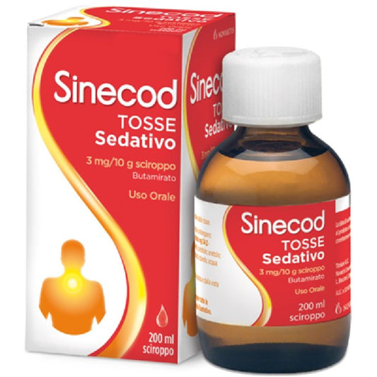 Sinecod Tosse Sciroppo Sedativo per tosse secca e grassa 200ml