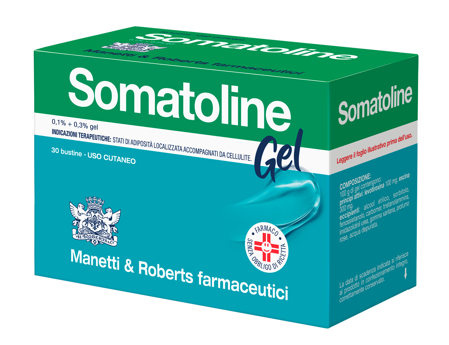 Somatoline emulsione gel 30 buste 0,1+0,3%