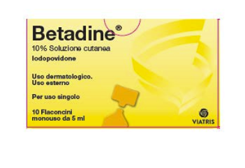 Betadine 10% soluzione cutanea 5 flaconi monouso da 10ml