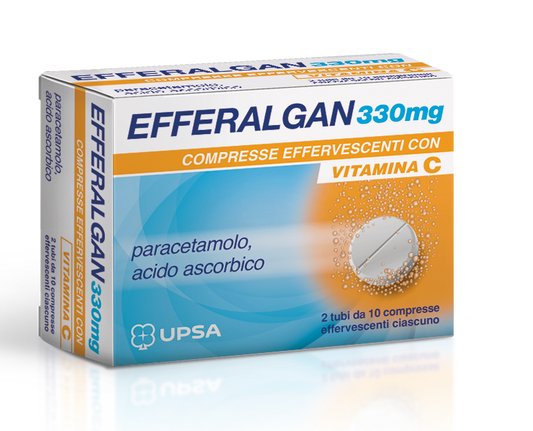 Efferalgan 20 compresse effervescenti 330mg con vitamina C