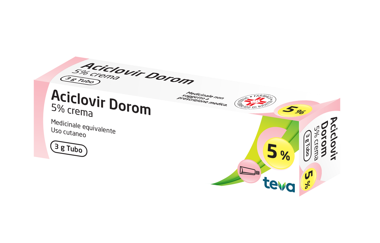 ACICLOVIR DOROM*CREMA 3G 5%