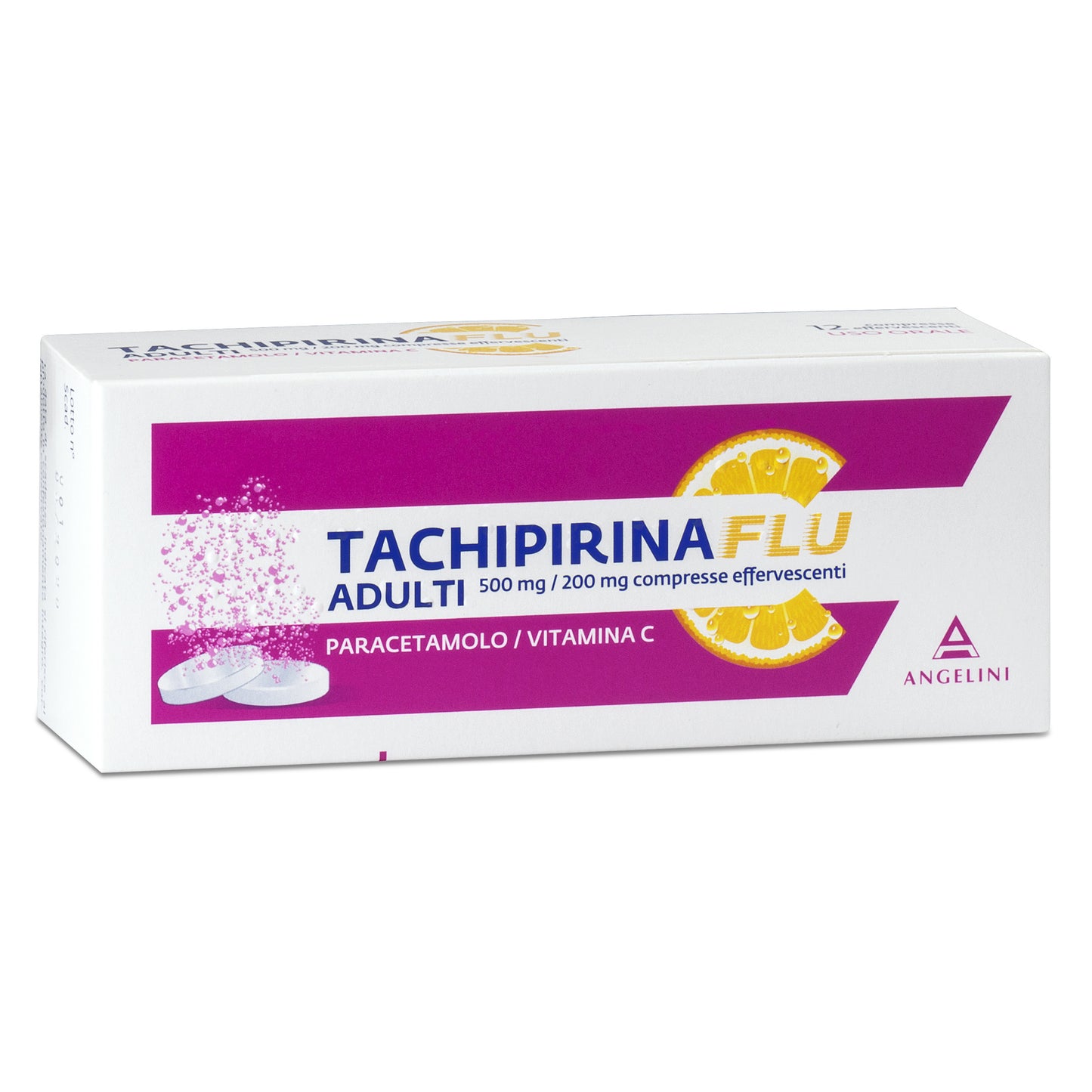 TACHIFLUACTIV 500MG PARACETAMOLO+200MG VITAMINA C- 12 COMPRESSE EFFERVESCENTI