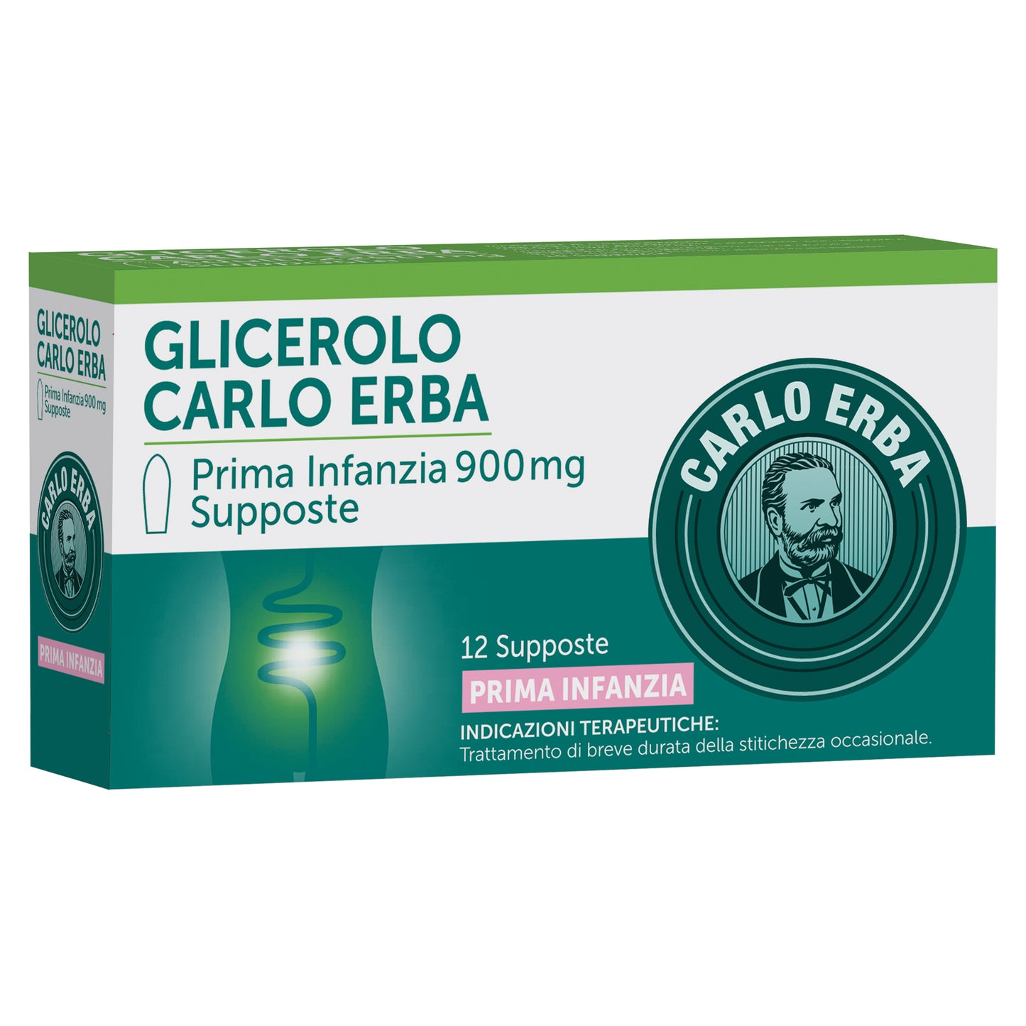 Glicerolo Carlo Erba Prima Infanzia 12 supposte da 900mg