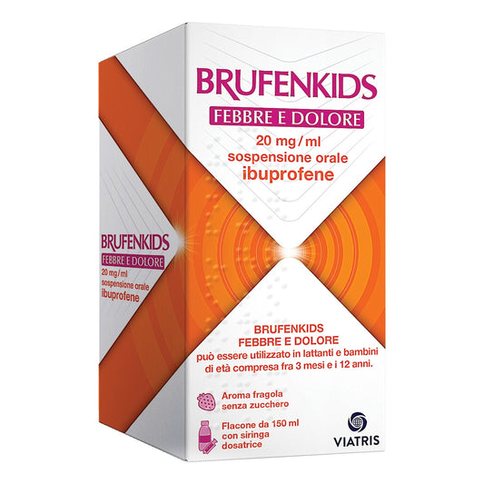 BrufenKids Febbre e Dolore sospensione orale 20mg/ml Ibuprofene 150ml