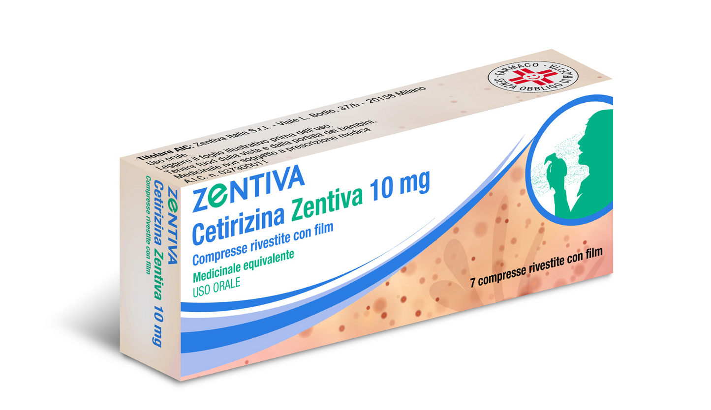 CETIRIZINA ZENT*7CPR RIV 10MG