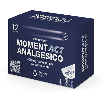 MomentAct Analgesico granulato per soluzione orale 12 buste da 400mg