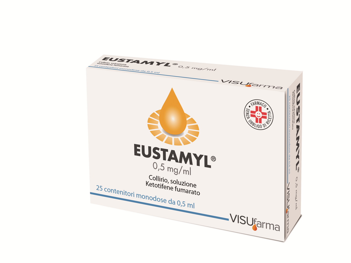 Eustamyl collirio antistaminico 25 fl monodose 0,5mg/ml di ketotifene