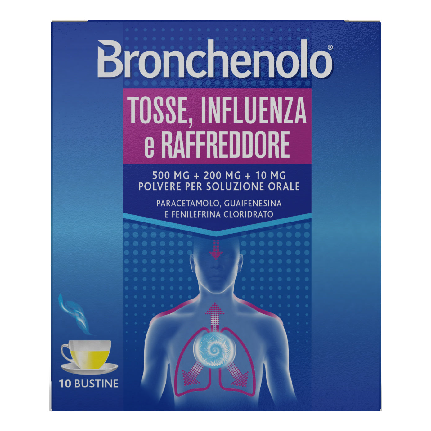 Bronchenolo Tosse Influenza e Raffreddore 10 buste