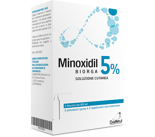 MINOXIDIL BIORGA*SOL CUT 3FL5%