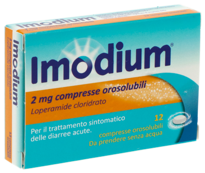 Imodium 12 compresse orosulibili da sciolgiere in bocca Loperamide 2mg