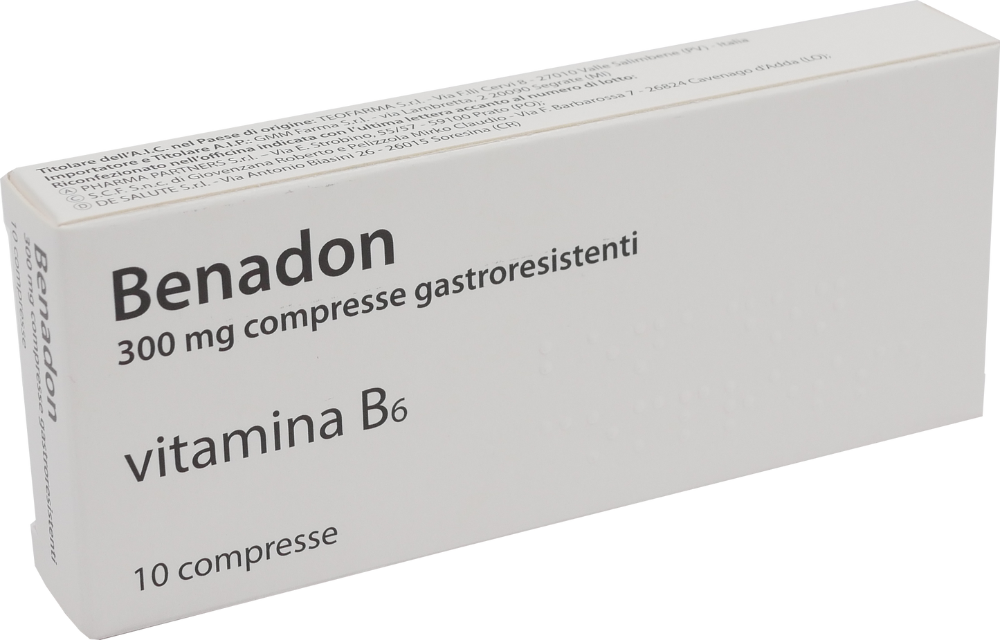 BENADON*10CPR GASTRORES 300MG