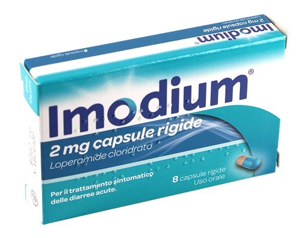 Imodium 8 capsule rigide da 2mg Loperamide