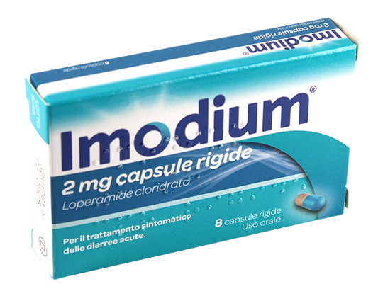 Imodium 8 capsule rigide da 2mg Loperamide