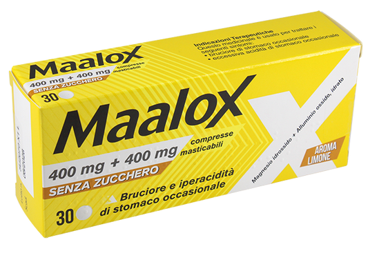 MAALOX*30CPR MAST 400MG+400MG