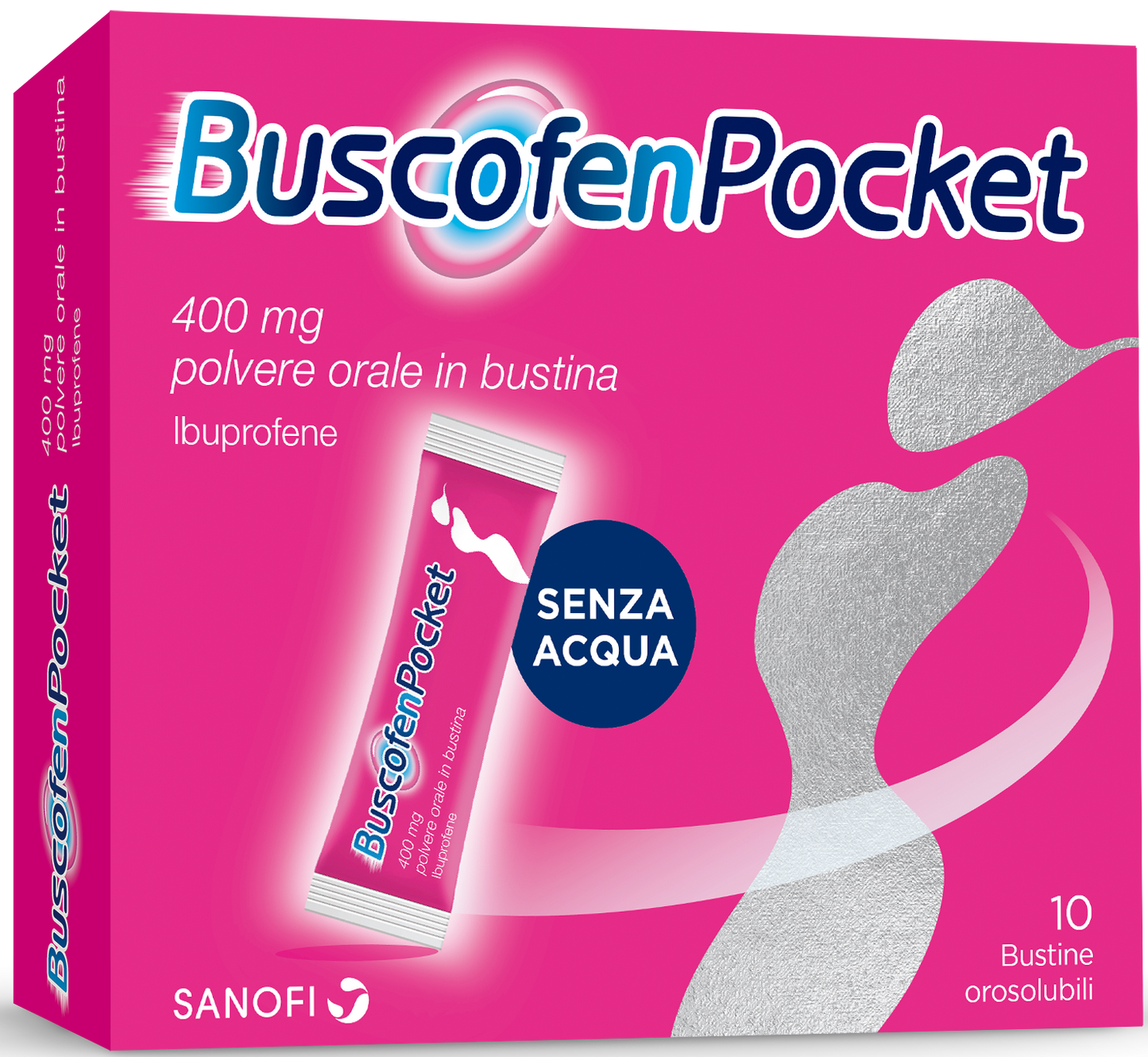 Buscofen Pocket 10 bustine orosolubili 400mg Ibuprofene