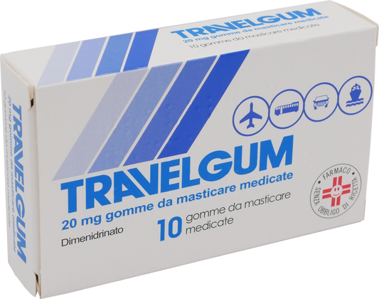 TRAVELGUM*10GOMME MAST 20MG