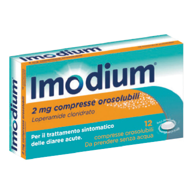 Imodium 12 compresse orosulibili da sciolgiere in bocca Loperamide 2mg