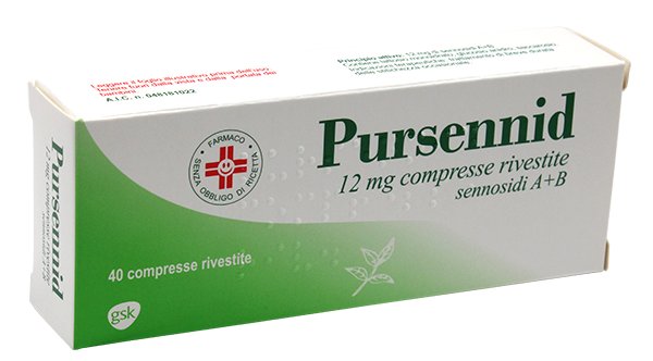 Pursennid 40 compresse 12mg lassativo per stitichezza occasionale