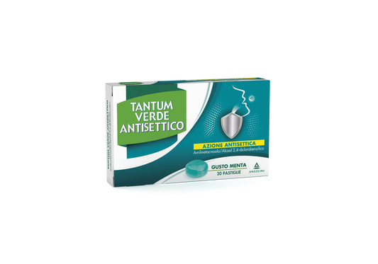 TANTUM VERDE ANTISETTICO DEL CAVO ORALE- 20PASTIGLIE GUSTO MENTA