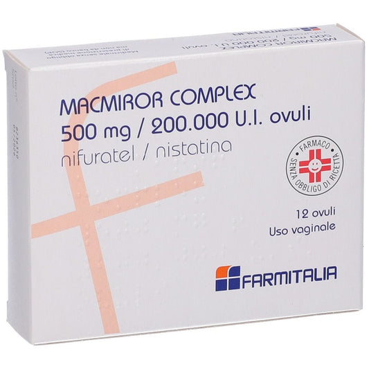 Macmiror Complex 12 ovuli vaginali 500mg/200.000 U.I