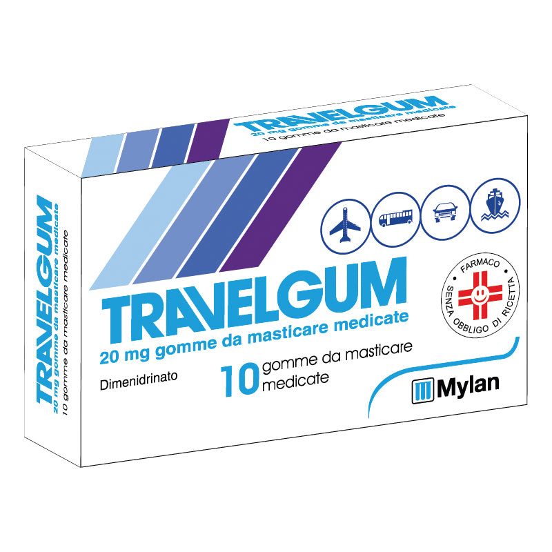 TRAVELGUM*10GOMME MAST 20MG