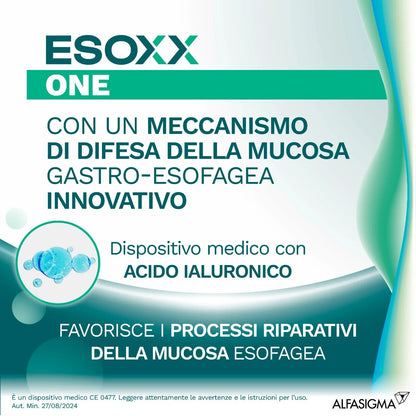 Esoxx One 20 bustine stick da 10 ml Integratore per il Reflusso Gastroesofageo