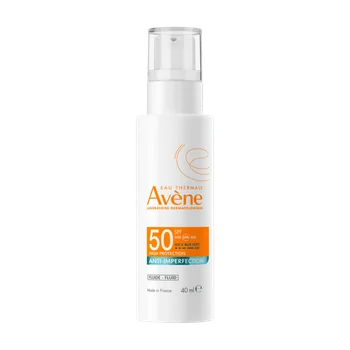 Eau Thermale Avene Fluido Solare viso anti imperfezioni SPF50+ da 50ml