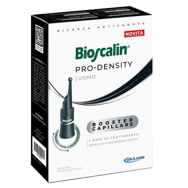 Bioscalin Pro Density Uomo 8 fiale Booster capillare 1 mese di trattamento