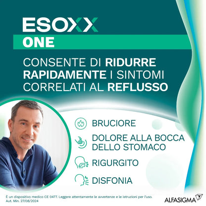 Esoxx One 20 bustine stick da 10 ml Integratore per il Reflusso Gastroesofageo