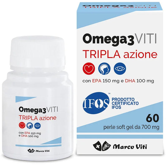 OMEGA3 VITI TRIPLA AZIONE 60 PERLE