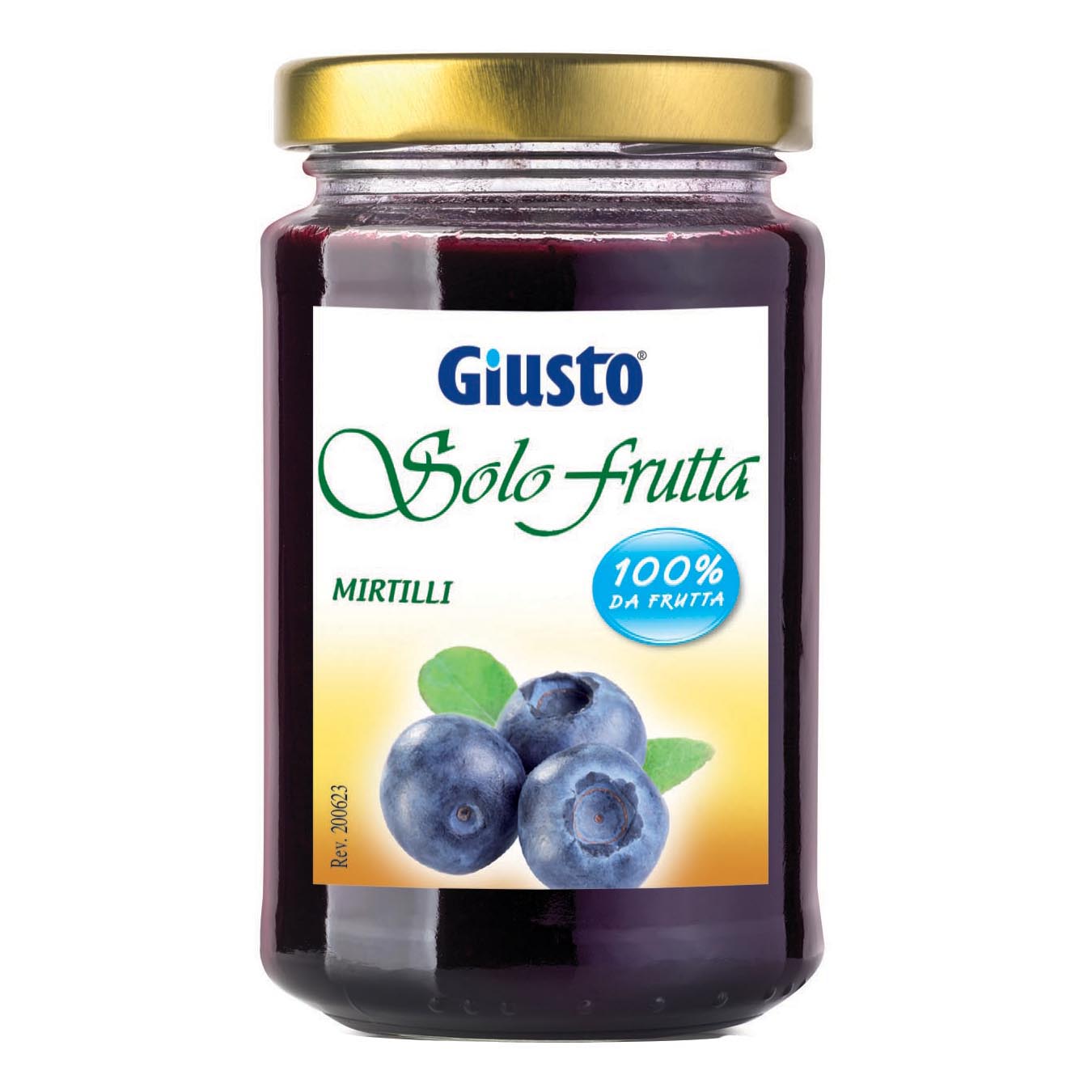 GIUSTO SOLO FRUTTA MARMELLATA MIRTILLI 284 G