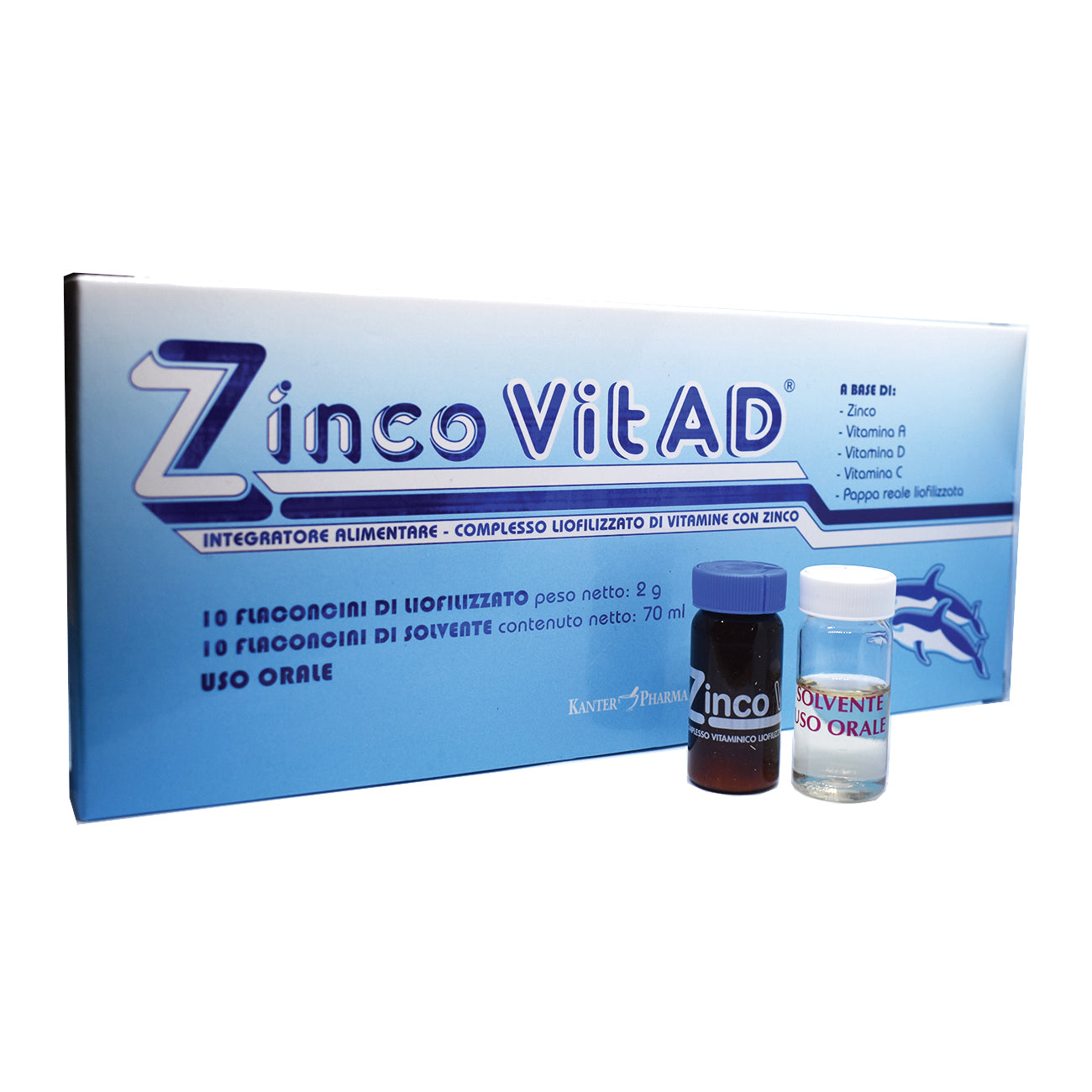 ZINCO VIT A D 10 FLACONCINI + 10 FLACONCINI