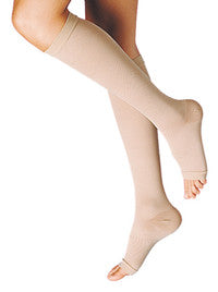 GAMBALETTO TERAPEUTICO DUALSAN A COMPRESSIONE DECRESCENTE KKL2 PUNTA APERTA BEIGE UNISEX 2 1 PAIO