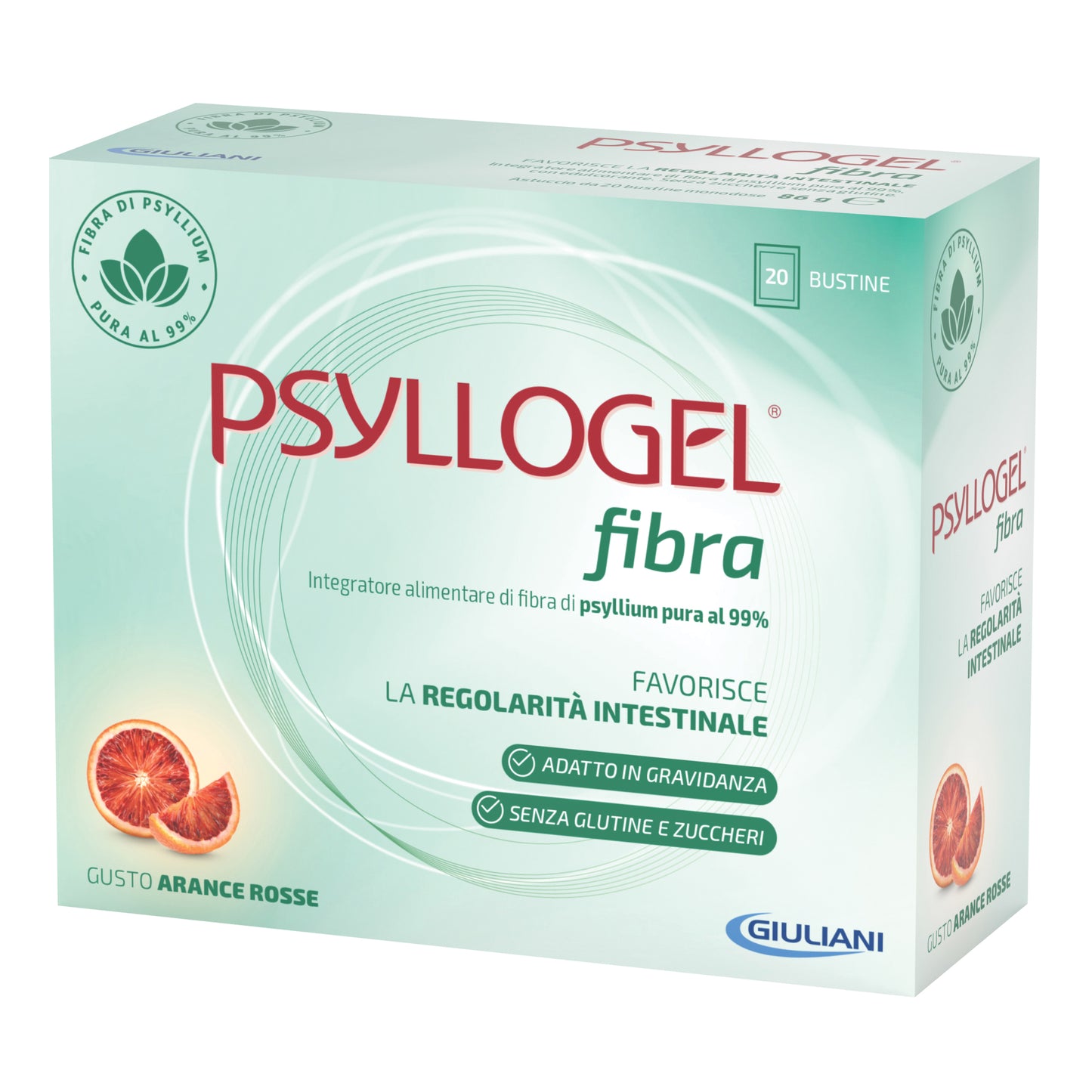 PSYLLOGEL FIBRA ARANCE ROSSE 20 BUSTINE