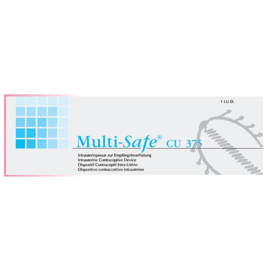 DISPOSITIVO CONTRACCEZIONE INTRAUTERINA MULTI-SAFE CU 375 LARGHEZZA 19,5 MM LUNGHEZZA 35,2 MM
