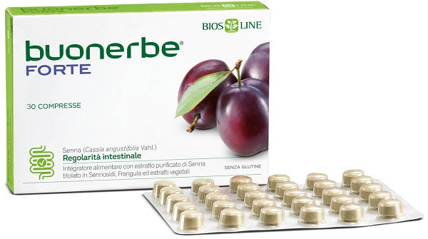 Biosline Buonerbe Forte 30 compresse integratore per favorire il transito intestinale
