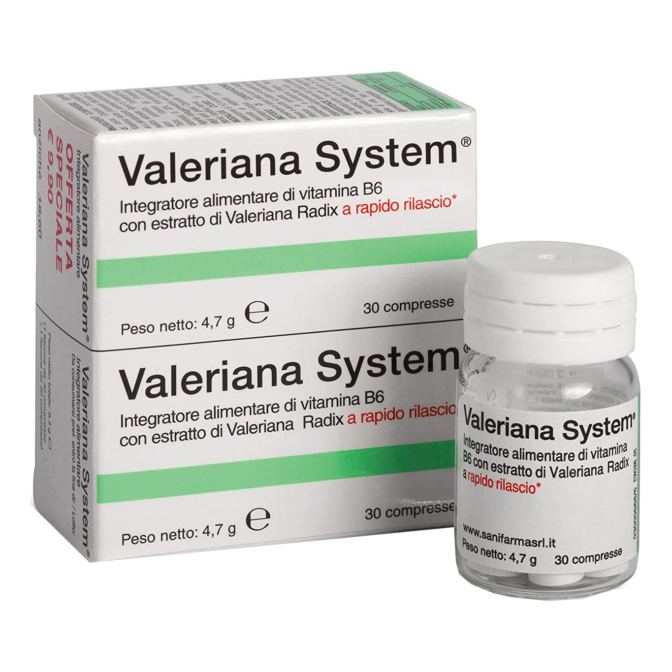 VALERIANA SYSTEM 30 COMPRESSE + 30 COMPRESSE
