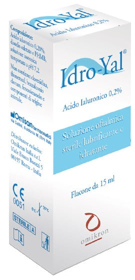 IDRO-YAL SOLUZIONE OFTALMICA LUBRIFICANTE IDRATANTE ACITO IALURONICO 0,2% 15 ML