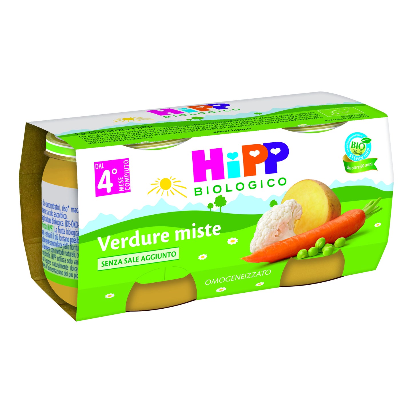 HIPP BIO HIPP BIO OMOGENEIZZATO VERDURE MISTE 2X80 G