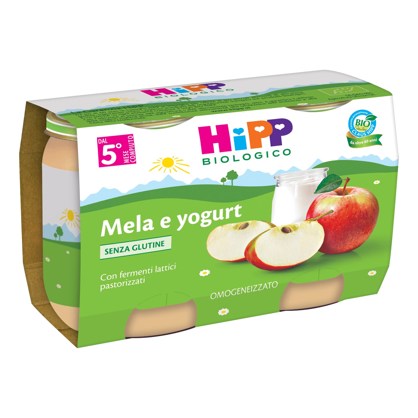 HIPP BIO HIPP BIO OMOGENEIZZATO MELA YOGURT 2X125 G