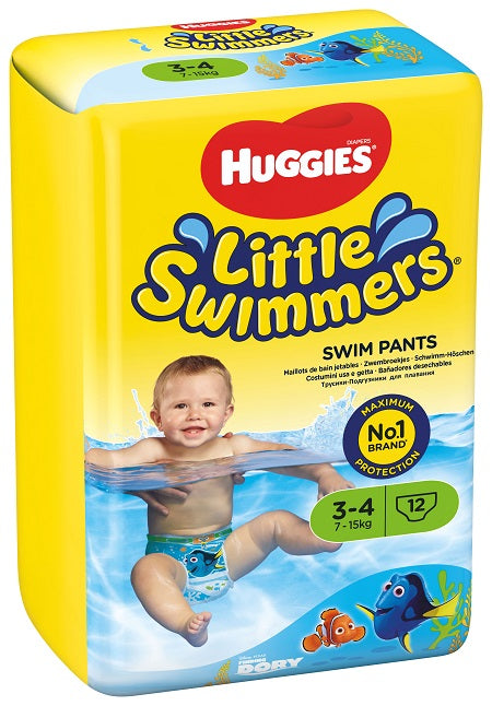 HUGGIES LITTLE SWIMMERS 7/12KG 12 PEZZI