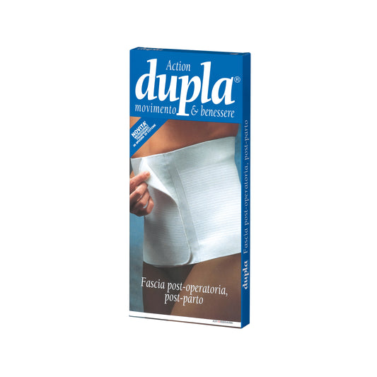 FASCIA POSTOPERATORIA E POSTPARTO DUPLA COLORE BIANCO MISURA 5