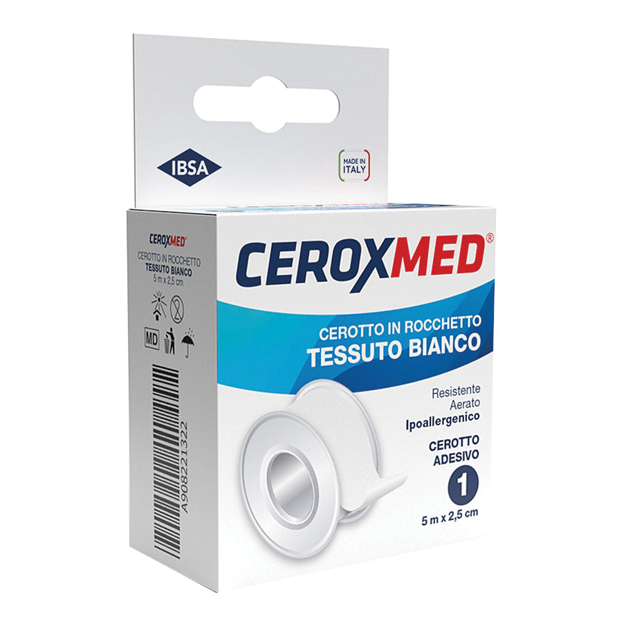 CEROTTO IN ROCCHETTO CEROXMED AERATO IN TESSUTO BIANCO 500X2,50 CM 1 PEZZO