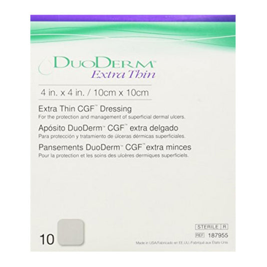 MEDICAZIONE CON IDROCOLLOIDI STERILE SENZA BORDO ADESIVO DUODERM CGF 10X10CM 5 PEZZI