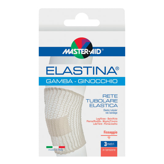 RETE TUBOLARE ELASTICA IPOALLERGENICA MASTER-AID ELASTINA GAMBA/GINOCCHIO 3 MT IN TENSIONE CALIBRO 5 CM