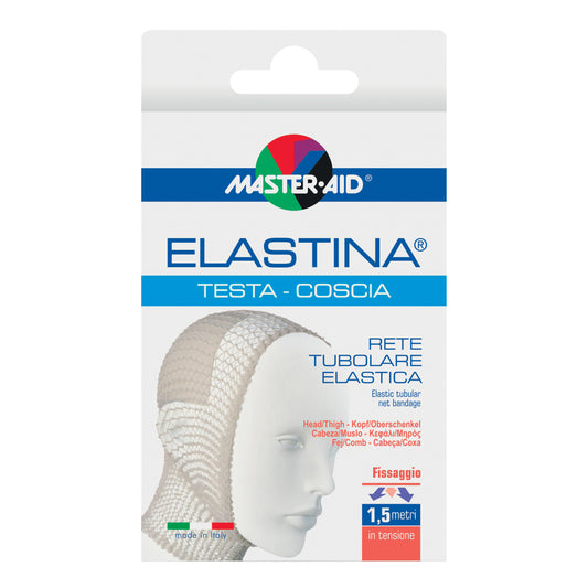 RETE TUBOLARE ELASTICA IPOALLERGENICA MASTER-AID ELASTINA TESTA/COSCIA 1,5 MT IN TENSIONE CALIBRO 6 CM