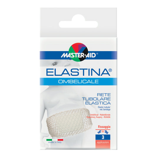 RETE TUBOLARE ELASTICA IPOALLERGENICA PER CINTURA OMBELICALE MASTER-AID 4,5 CM IN TENSIONE CALIBRO 5,5 CM